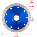 Hoja de sierra de diamante Turbo de 4,5 pulgadas Rueda de disco de corte de 4,5 pulgadas para cortar baldosas de porcelana, cerámica de mármol de granito